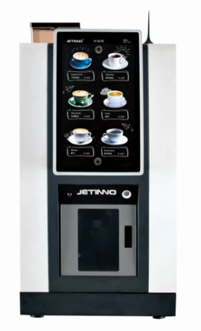 卓上コーヒー自動販売機カップディスペンサー内蔵14インチ