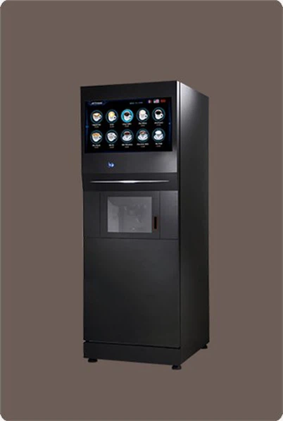 自立式お茶自動販売機ホットドリンクタッチ自動販売機